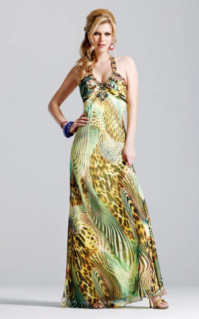 Dress Model 2010 on Faviana Prom Dresses 2010 Animal Printed Prom Dress Jpg